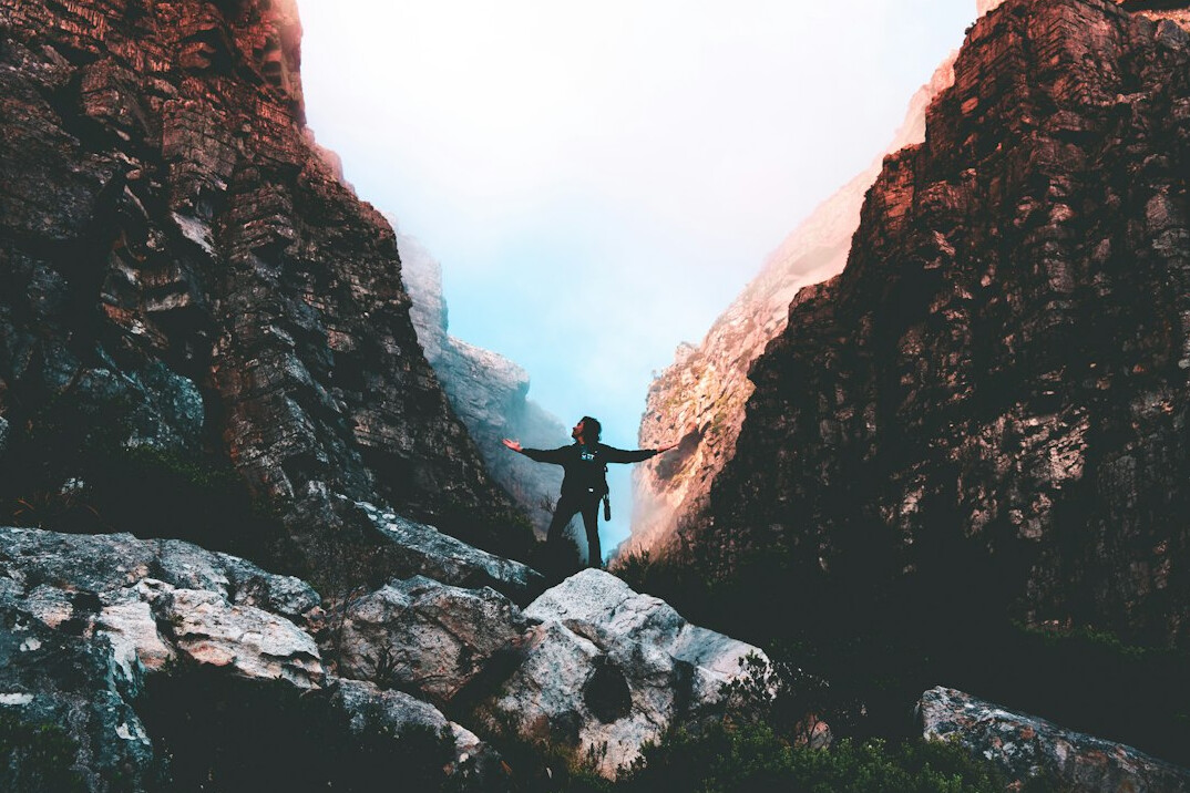 person overcoming emotional barriers