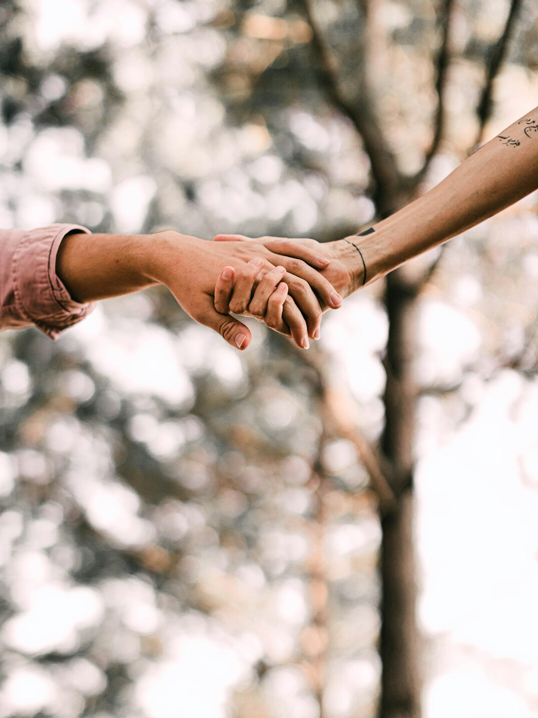 person connecting emotionally